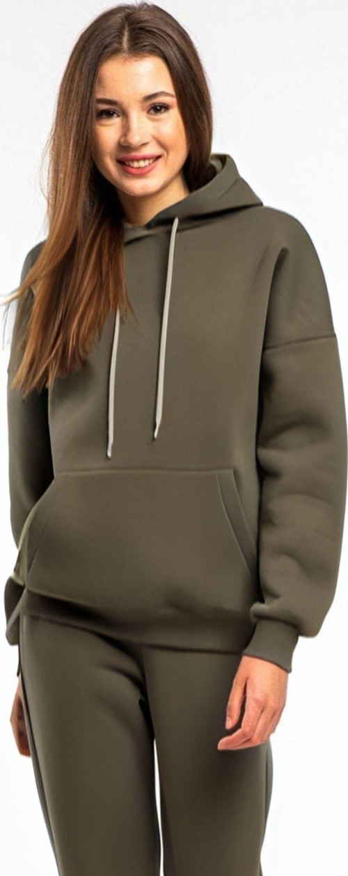 Kadın Rahat Kalıp Günlük Kapşonlu Sweatshirt