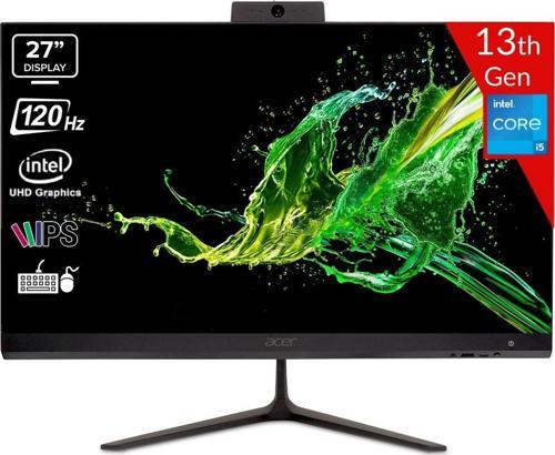 C27-2E13U5Unl Intel Core İ5-1334U 8Gb 512Gb Ssd Intel Uhd Graphics Linux 27 Fhd Ips 120Hz Dq.Bnhem.001 Siyah All İn One Bilgisayar