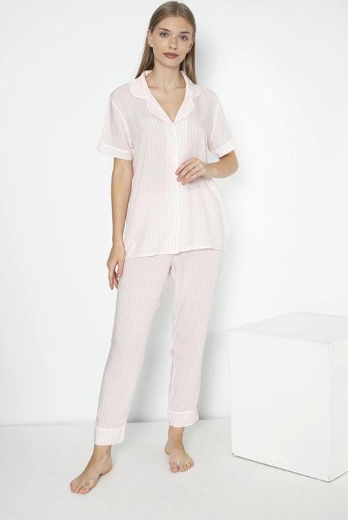 Alın A Bayan Kısa kol Viscon Pijama Takımı