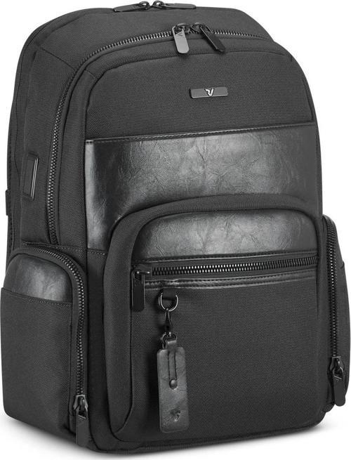Unisex Sırt Çantası 41226001 Roncato Zaıno Busıness 2 Comp. (Pc 15.6/Tablet/Usb) Nevada Nero Ballıst