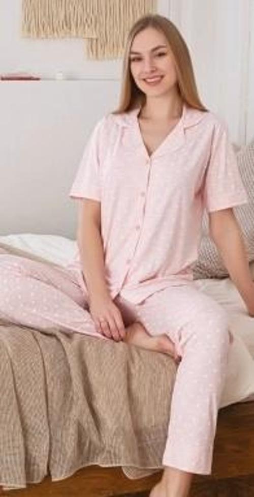 6280 Kadın Puanlı Patlı Pijama Takımı