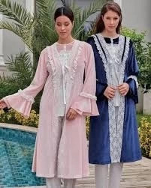 Sabahlıklı Uzun Kol Pijama Takımı
