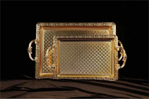 PALERMO 2 Lİ TEPSİ DİKDÖRTGEN GOLD DC.TR.-3697