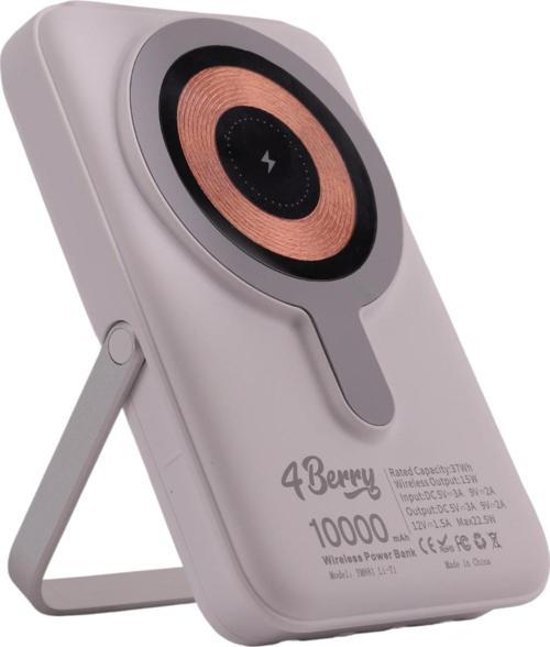 YM881B Beyaz Powerbank – 10.000 mAh 22.5W Hızlı Şarj, Magsafe Destekli