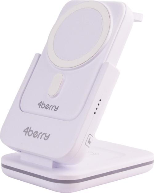 BWLm01B Beyaz Powerbank & Stand – 5-in-1, 10 000 mAh, 20 W Hızlı Şarj