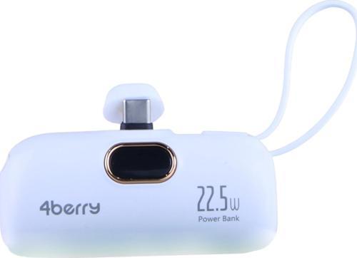 DX269B Beyaz Powerbank – 5.000 mAh, 22.5 W Type-C Hızlı Şarj