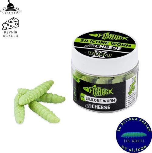 Silikon Yüzen Alabalık Yemi - Floating - 37mm - Sarımsak Kokulu - Küf Yeşili - UV Silikon - Trout Bait