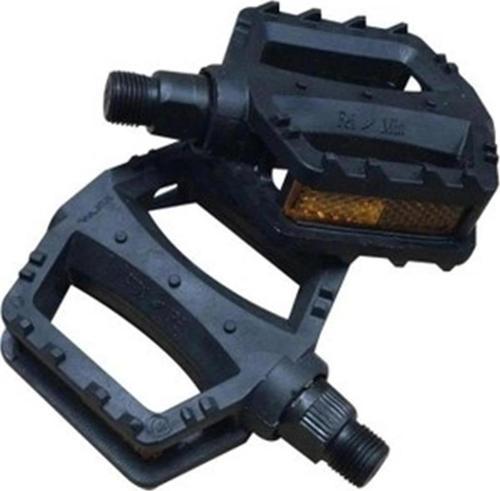 PEDAL ÇOCUK BİSİKLETİ 20 JANT İÇİN PLASTİK BİLYASIZ  REFLEKTÖRLÜ ÇİFT SİYAH