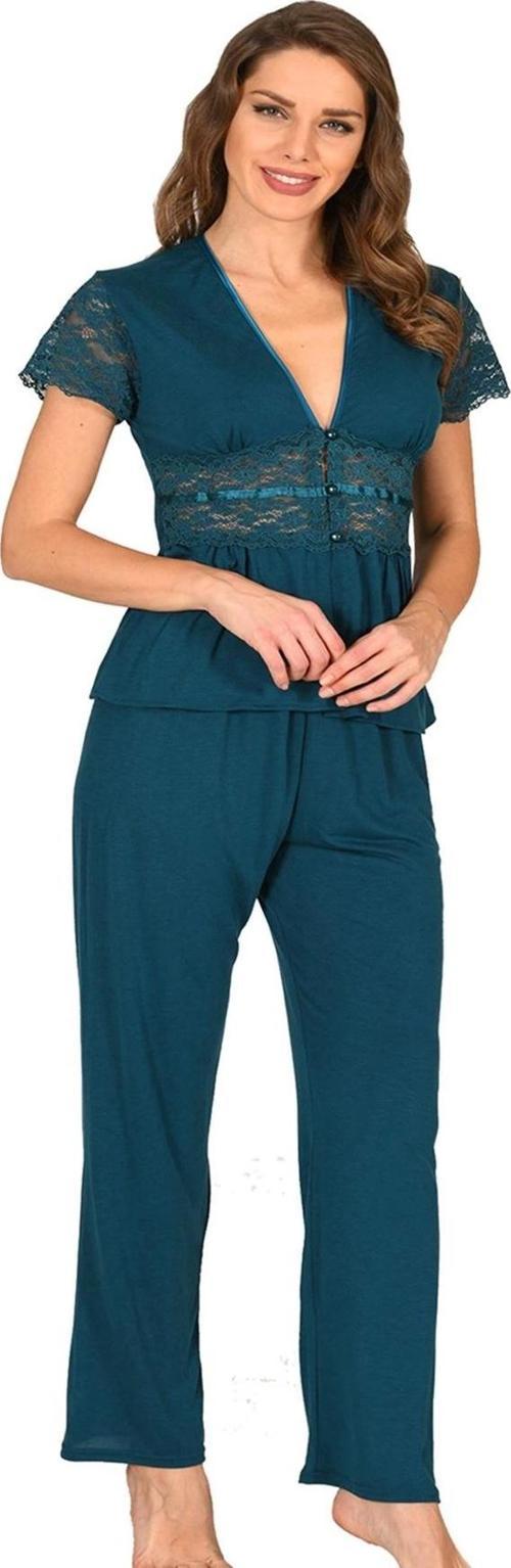 Petrol Yeşili Penye Pijama Takımı - 1633