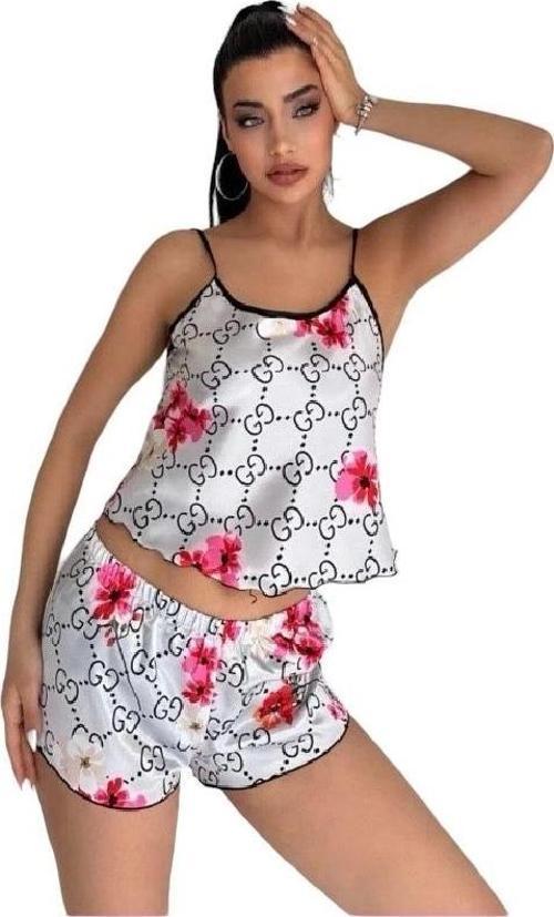 Victoria Secret   Kısa Saten İkili Şort Takım