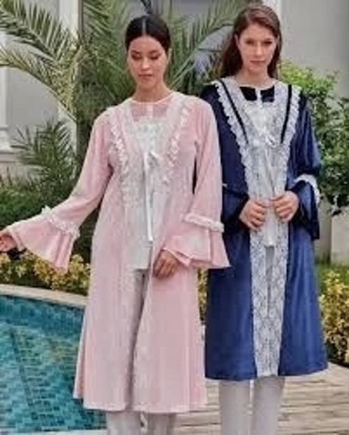 Sabahlıklı Uzun Kol Pijama Takımı