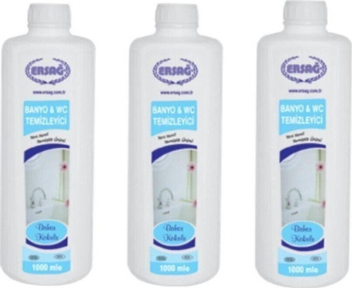 Bahar Kokulu Banyo Wc Temizleyici 3 Adet X 1000 Ml . Ürün Yeni Tarih