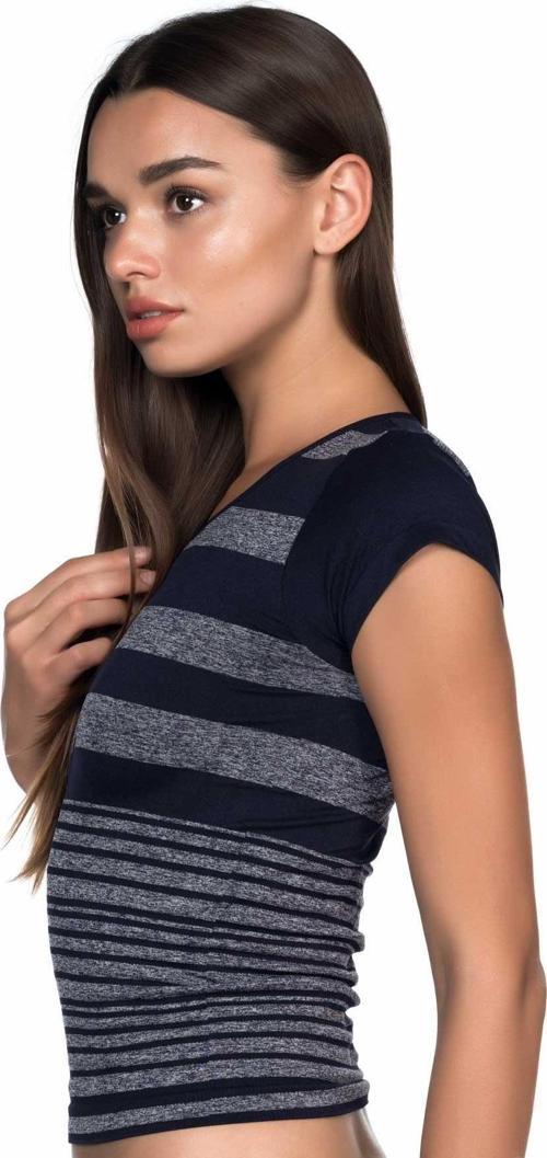 LACİVERT   Soft Seamless T Shirt