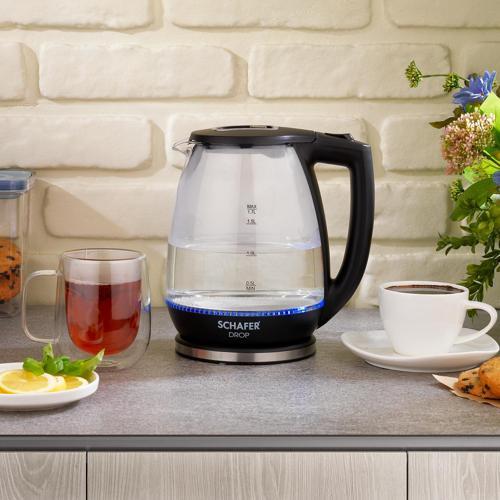 Drop Elektrikli Su Isıtıcı (Kettle)-Siyah