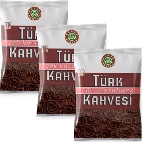 Çok Kavrulmuş Türk Kahvesi 100 Gr 3'lü Paket