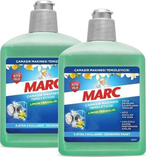Marc Çamaşır Makinesi Temizleyicisi Limon Ferahlığı 500ml x2