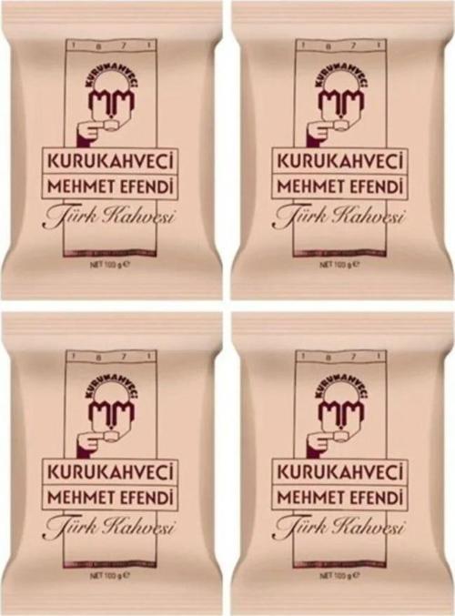 Mehmet Efendi Kurukahveci Türk Kahvesi 100g X 4 Adet