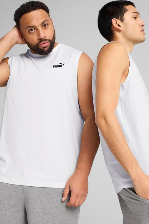 ESS Sleeveless Tee Erkek Tişört Beyaz