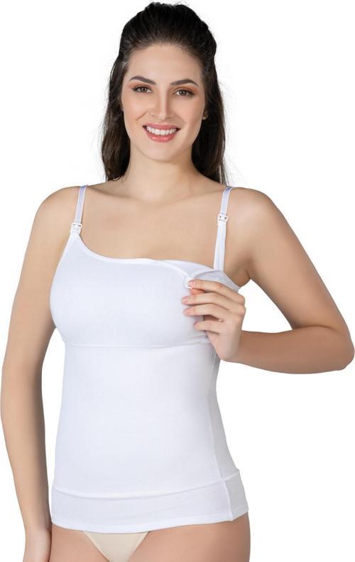 BEYAZ    Cotton Emzirme Atlet Korse