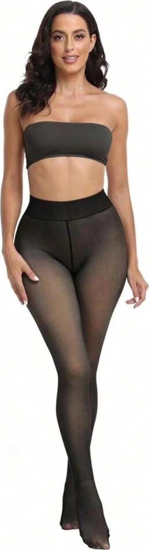 TERMAL PELUŞ SİYAH KÜLOTLU ÇORAP PKC-581