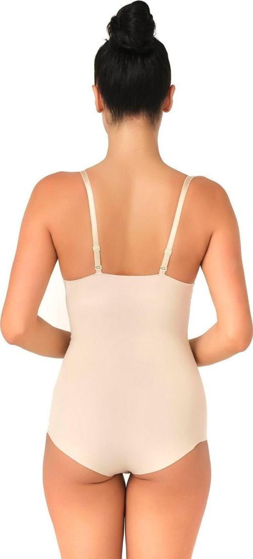 TEN   Lazer Kesim Göğsü Açık Slip Korse