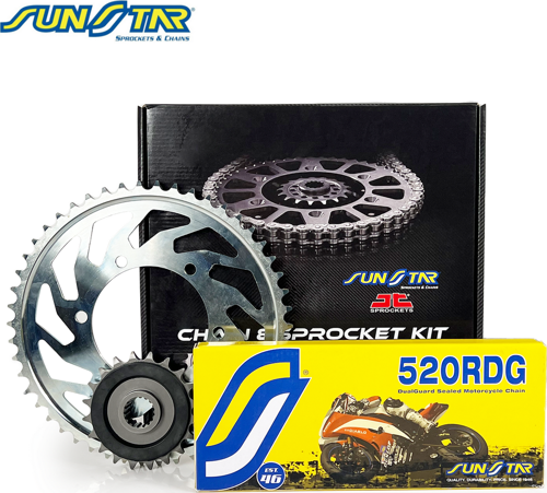 ZİNCİR DİŞLİ SETİ YZ (125 cc) (2020-2024) / / YZ / 125cc / ZİNCİR: SS520RDG (Çelik)-114/ ÖN DİŞLİ: JT (13