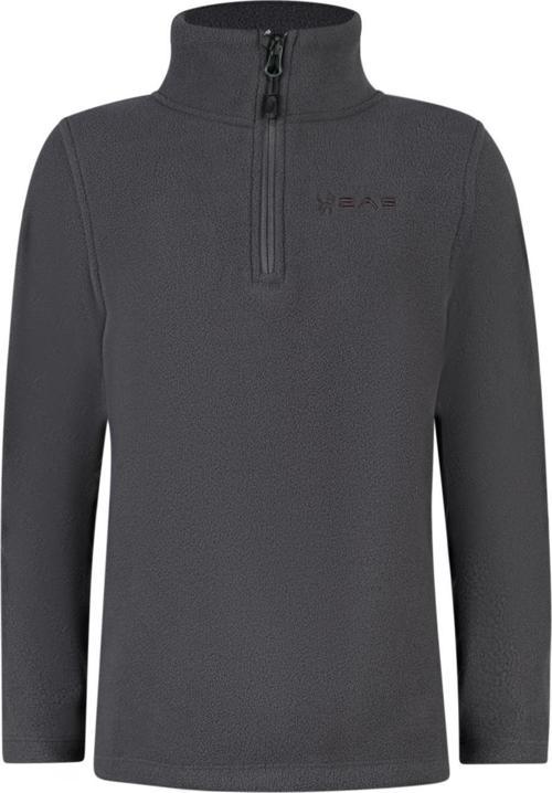 Clara Çocuk Yarım Fermuarlı İnce Polar Sweatshirt Antrasit
