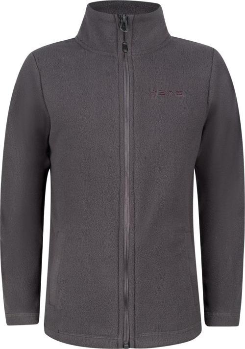 Crystal Çocuk Tam Fermuarlı İnce Polar Sweatshirt Antrasit