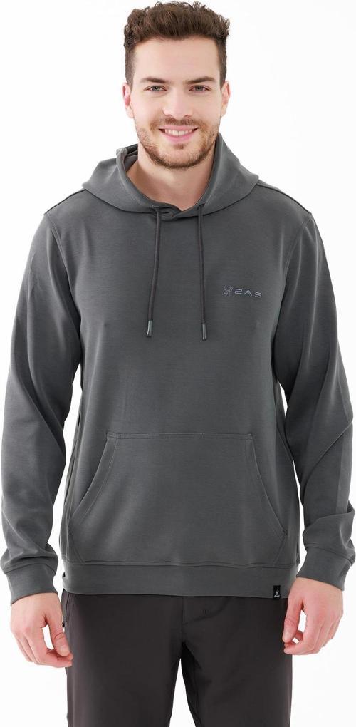 Ozwet Kapşonlu Sıfır Yaka Sweatshirt Antrasit