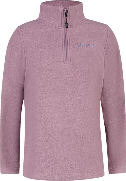 Clara Çocuk Yarım Fermuarlı İnce Polar Sweatshirt Lila