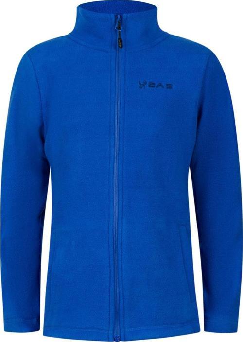 Crystal Çocuk Tam Fermuarlı İnce Polar Sweatshirt Mavi