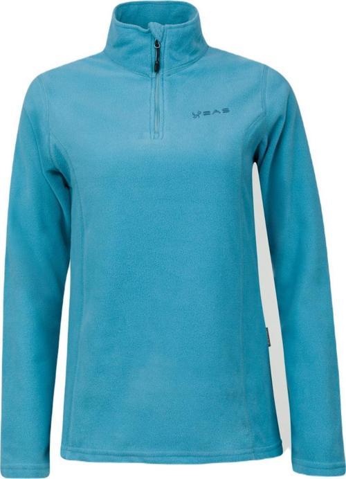 Pinna Yarım Fermuarlı Kadın Polar Sweatshirt Açık Mavi