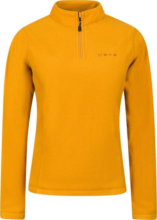 Camila Kadın Yarım Fermuarlı İnce Polar Sweatshirt Hardal