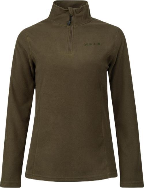 Pinna Yarım Fermuarlı Kadın Polar Sweatshirt Haki