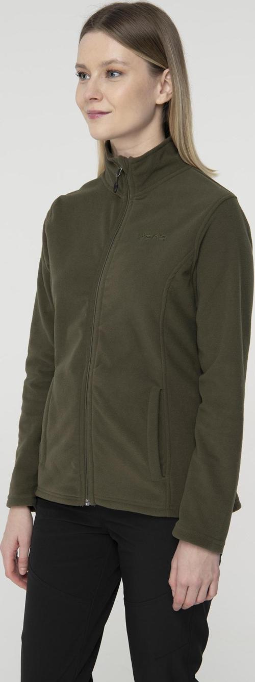 Peridot Tam Fermuarlı Kadın Polar Sweatshirt