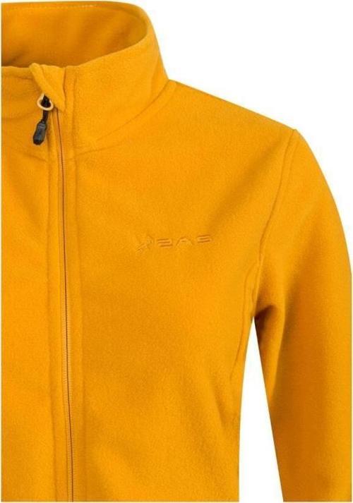 Peridot Tam Fermuarlı Kadın Polar Sweatshirt Koyu Sarı