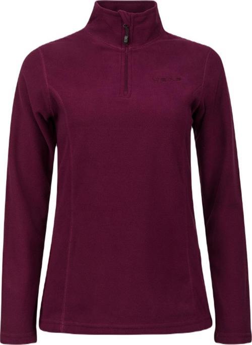 Pinna Yarım Fermuarlı Kadın Polar Sweatshirt Mor