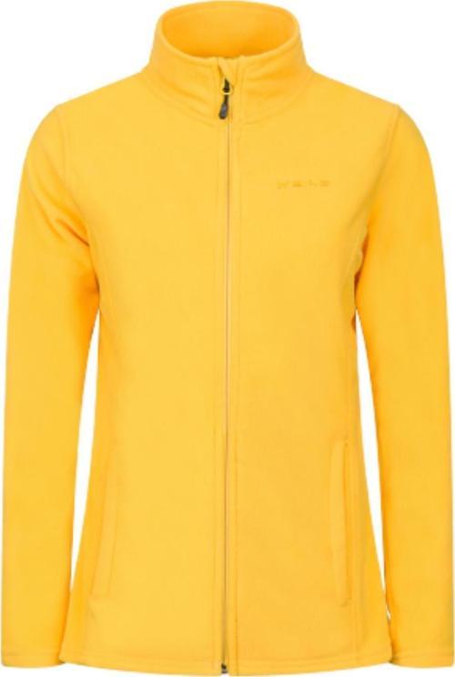 Peridot Tam Fermuarlı Kadın Polar Sweatshirt Sarı