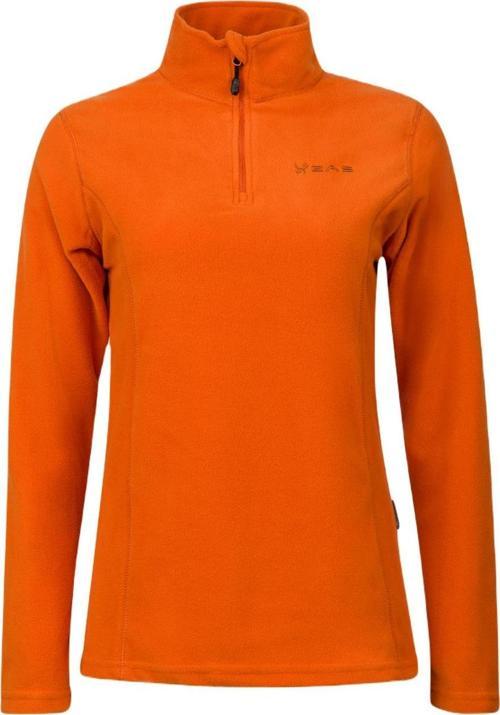 Pinna Yarım Fermuarlı Kadın Polar Sweatshirt Turuncu