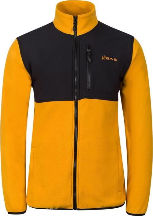 Cliff Erkek Parçalı İnce Polar Sweatshirt Hardal