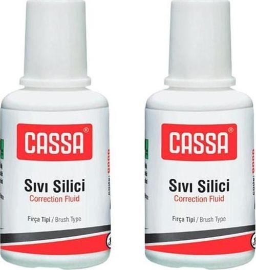 Sıvı Silici Daksil 2 Adet Cassa 18 ml Fırçalı Sıvı Düzeltici Daksil Yazı Düzeltici Okul Ofis Büro Fırça Uçlu Daksil