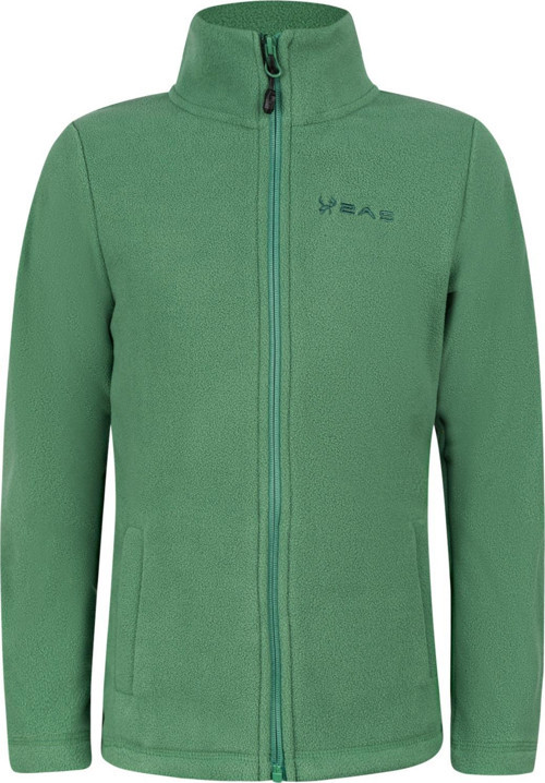 Crystal Çocuk Tam Fermuarlı İnce Polar Sweatshirt Yeşil