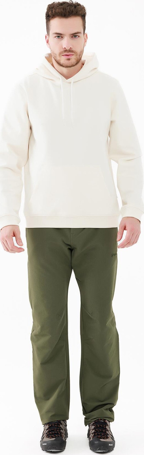 Oliver Erkek Kapüşonlu Sıfır Yaka Sweatshirt Beyaz