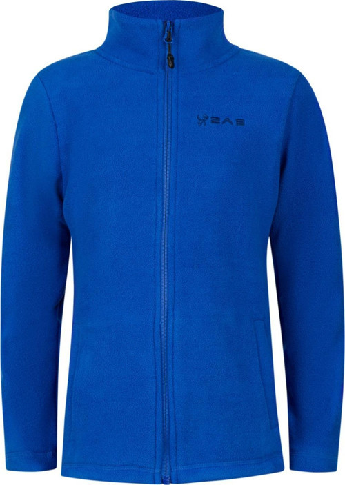 Crystal Çocuk Tam Fermuarlı İnce Polar Sweatshirt Mavi