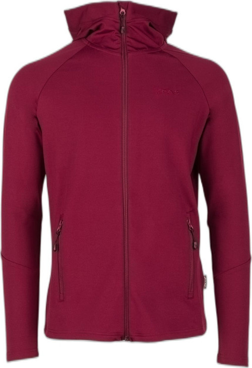Selenge Fermuarlı Kapşonlu Sweat Bordo