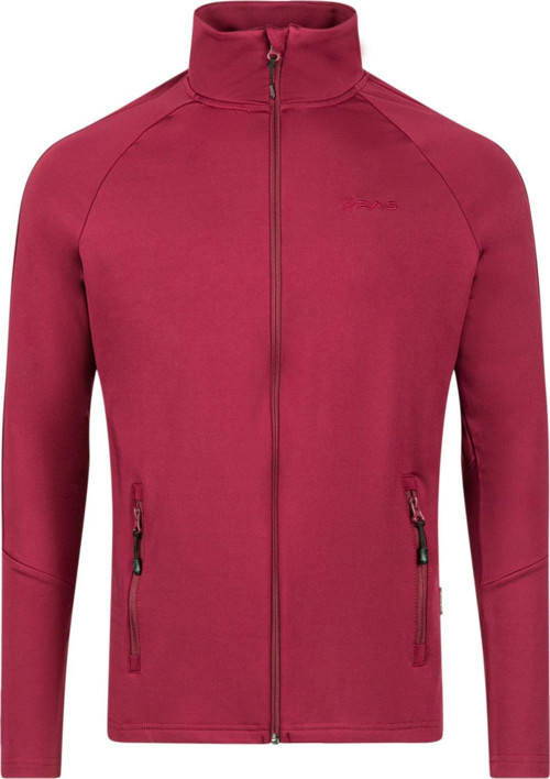 Menza Tam Fermuarli Erkek Sweatshirt Bordo