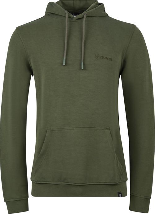 Ozwet Kapşonlu Sıfır Yaka Sweatshirt Haki