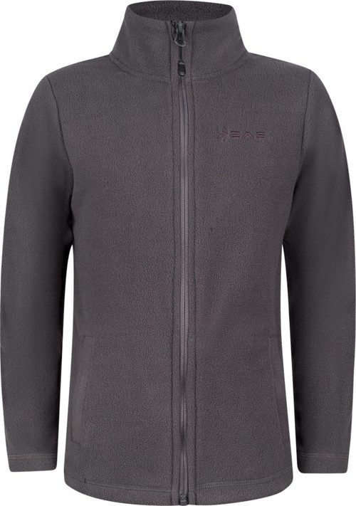 Crystal Çocuk Tam Fermuarlı İnce Polar Sweatshirt Antrasit