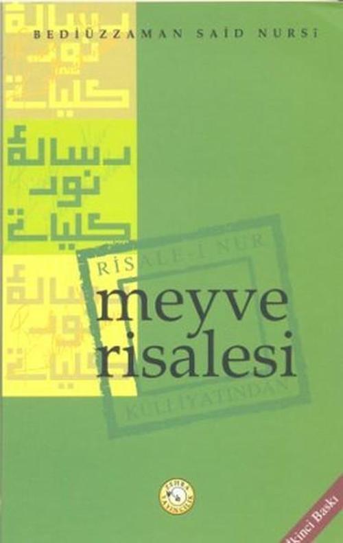 Zehra Yayıncılık Meyve Risalesi