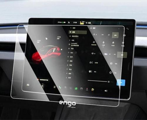 Tesla Model Y 15 inç Mat Ekran Koruyucu Multimedya Şeffaf